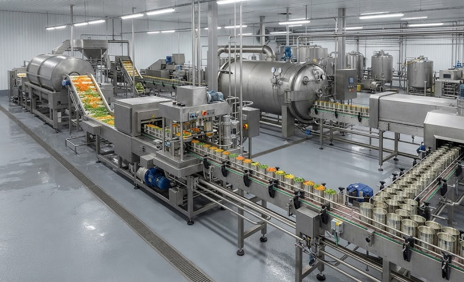 Canned Vegetable Processing Line