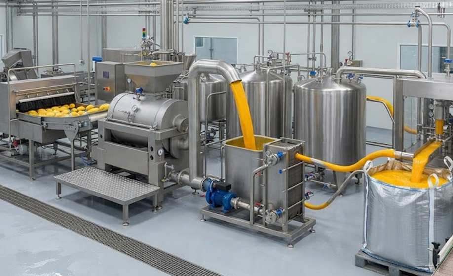 Mango Pulp Processing Line