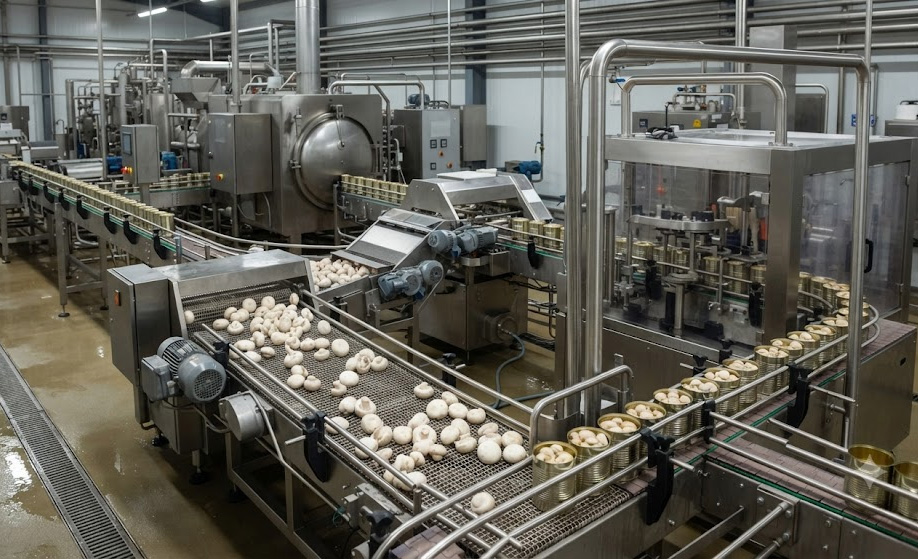 Mushroom Canning Processing Line